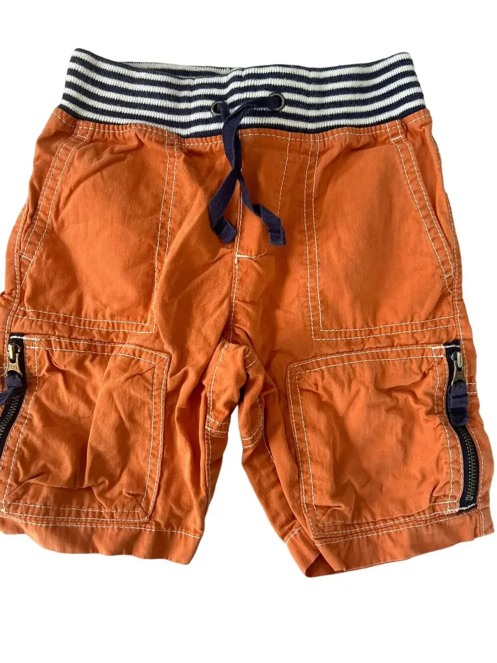 Mini Boden Orange Shorts 12-18m
